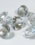 CLEAR QUARTZ "DIAMOND" FACETED SHAPE - Black Friday sale, clear quartz, crystals for beginners, diamond, diamond cut, faceted, geometric faceted, polished, polished stone, winter solstice - The Mineral Maven
