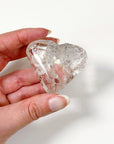CLEAR QUARTZ GEO FACETED HEART - Black Friday sale, clear quartz, crystals for beginners, faceted, focus gift bundle, geo heart, geometric faceted, heart, heart shape, holiday 2023, polished, polished stone, solstice, winter collection, winter solstice, winter solstice collection - The Mineral Maven