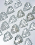 CLEAR QUARTZ GEO FACETED HEART - Black Friday sale, clear quartz, crystals for beginners, faceted, focus gift bundle, geo heart, geometric faceted, heart, heart shape, holiday 2023, polished, polished stone, solstice, winter collection, winter solstice, winter solstice collection - The Mineral Maven