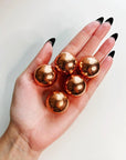 COPPER MINI SPHERE - Black Friday sale, copper, metal, polished, sphere - The Mineral Maven