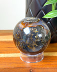 DRUZY AGATE SPHERE 10 - agate, Black Friday sale, druzy agate, googly agate, googly eye, googly eye agate, one of a kind, sphere, statement piece - The Mineral Maven