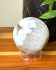 DRUZY AGATE SPHERE 11 - agate, Black Friday sale, druzy agate, googly agate, googly eye, googly eye agate, one of a kind, sphere, statement piece - The Mineral Maven