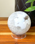 DRUZY AGATE SPHERE 11 - agate, Black Friday sale, druzy agate, googly agate, googly eye, googly eye agate, one of a kind, sphere, statement piece - The Mineral Maven