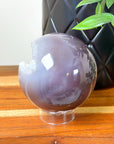 DRUZY AGATE SPHERE 14 - agate, Black Friday sale, druzy agate, googly agate, googly eye, googly eye agate, one of a kind, sphere, statement piece - The Mineral Maven