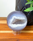 DRUZY AGATE SPHERE 14 - agate, Black Friday sale, druzy agate, googly agate, googly eye, googly eye agate, one of a kind, sphere, statement piece - The Mineral Maven