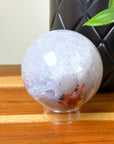 DRUZY AGATE SPHERE 18 - agate, Black Friday sale, druzy agate, googly agate, googly eye, googly eye agate, one of a kind, sphere, statement piece - The Mineral Maven