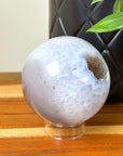 DRUZY AGATE SPHERE 18 - agate, Black Friday sale, druzy agate, googly agate, googly eye, googly eye agate, one of a kind, sphere, statement piece - The Mineral Maven