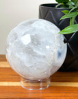 DRUZY AGATE SPHERE 2 - agate, Black Friday sale, druzy agate, googly agate, googly eye, googly eye agate, one of a kind, sphere, statement piece - The Mineral Maven