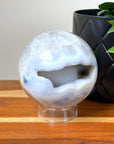 DRUZY AGATE SPHERE 2 - agate, Black Friday sale, druzy agate, googly agate, googly eye, googly eye agate, one of a kind, sphere, statement piece - The Mineral Maven