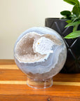 DRUZY AGATE SPHERE 3 - agate, Black Friday sale, druzy agate, googly agate, googly eye, googly eye agate, one of a kind, sphere, statement piece - The Mineral Maven
