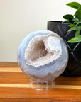 DRUZY AGATE SPHERE 3 - agate, Black Friday sale, druzy agate, googly agate, googly eye, googly eye agate, one of a kind, sphere, statement piece - The Mineral Maven