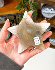 DRUZY AGATE STAR 4 - agate, Black Friday sale, druzy agate, googly agate, googly eye, googly eye agate, one of a kind, star, statement piece - The Mineral Maven
