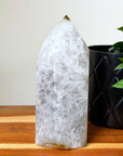 DRUZY AGATE TOWER 1 - agate, Black Friday sale, druzy agate, googly agate, googly eye, googly eye agate, one of a kind, point, statement piece, tower - The Mineral Maven