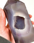 DRUZY AGATE TOWER 8 - agate, Black Friday sale, druzy agate, googly agate, googly eye, googly eye agate, one of a kind, point, statement piece, tower - The Mineral Maven