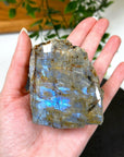 ELECTRIC BLUE MOONSTONE 1 (WISCONSIN) - Black Friday sale, blue moonstone, electric blue moonstone, moonstone, once in a blue moon, one of a kind, Wisconsin moonstone - The Mineral Maven