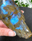 ELECTRIC BLUE MOONSTONE 2 (WISCONSIN) - Black Friday sale, blue moonstone, electric blue moonstone, moonstone, once in a blue moon, one of a kind, Wisconsin moonstone - The Mineral Maven