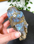 ELECTRIC BLUE MOONSTONE 2 (WISCONSIN) - Black Friday sale, blue moonstone, electric blue moonstone, moonstone, once in a blue moon, one of a kind, Wisconsin moonstone - The Mineral Maven