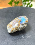 ELECTRIC BLUE MOONSTONE 4 (WISCONSIN) - Black Friday sale, blue moonstone, electric blue moonstone, moonstone, once in a blue moon, one of a kind, Wisconsin moonstone - The Mineral Maven