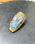 ELECTRIC BLUE MOONSTONE 6 (WISCONSIN) - Black Friday sale, blue moonstone, electric blue moonstone, moonstone, once in a blue moon, one of a kind, Wisconsin moonstone - The Mineral Maven