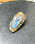 ELECTRIC BLUE MOONSTONE 6 (WISCONSIN) - Black Friday sale, blue moonstone, electric blue moonstone, moonstone, once in a blue moon, one of a kind, Wisconsin moonstone - The Mineral Maven