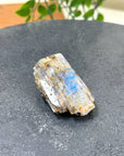 ELECTRIC BLUE MOONSTONE 8 (WISCONSIN) - Black Friday sale, blue moonstone, electric blue moonstone, moonstone, once in a blue moon, one of a kind, Wisconsin moonstone - The Mineral Maven