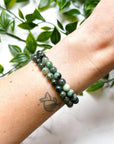 EMERALD 6mm - HANDMADE CRYSTAL BRACELET - 10 Dec Inventory, 6mm, april astro, bracelet, bracelet inventory check, cancer, cancer stack, crystal bracelet, earth, emerald, faceted, gemini, gemini stack, green, handmade bracelet, jewelry, June 2025 inventory check, june wrist candy, market bracelet, may day/beltane, summer wrist candy, taurus, taurus stack, Wearable - The Mineral Maven