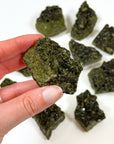 EPIDOTE + QUARTZ CLUSTER - epidote, epidote quartz, fairy forest, fairy forest epidote, fairy forest quartz, forest quartz, good luck + abundance, pocket crystal, pocket stone, raw crystal, raw epidote, raw stone, recently added, rough crystal, Rough Stone - The Mineral Maven