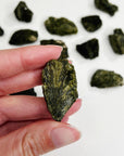 EPIDOTE SPRAY (RAW) - 33 bday, abundance gift bundle, epidote, epidote fan, good luck + abundance, holiday sale, new year sale, raw crystal, raw epidote, raw stone - The Mineral Maven