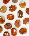 FIRE AGATE THUMBSTONE - 33 bday, 444 sale, Agate, Black Friday sale, emotional support, end of year sale, fire agate, holiday sale, new year sale, pocket crystal, pocket stone, thumbstone, update, worry stone - The Mineral Maven