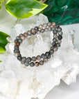 ‘FIRELITE’ 6mm (UV REACTIVE) - HANDMADE CRYSTAL BRACELET - 10 Dec Inventory, 6mm, bracelet, bracelet inventory check, calm gift bundle, crystal bracelet, emotional support, firelite, grey, handmade bracelet, jewelry, June 2025 inventory check, market bracelet, Scorpio Season, Wearable - The Mineral Maven