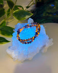 ‘FIRELITE’ 6mm (UV REACTIVE) - HANDMADE CRYSTAL BRACELET - 10 Dec Inventory, 6mm, bracelet, bracelet inventory check, calm gift bundle, crystal bracelet, emotional support, firelite, grey, handmade bracelet, jewelry, June 2025 inventory check, market bracelet, Scorpio Season, Wearable - The Mineral Maven