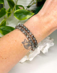 ‘FIRELITE’ 6mm (UV REACTIVE) - HANDMADE CRYSTAL BRACELET - 10 Dec Inventory, 6mm, bracelet, bracelet inventory check, calm gift bundle, crystal bracelet, emotional support, firelite, grey, handmade bracelet, jewelry, June 2025 inventory check, market bracelet, Scorpio Season, Wearable - The Mineral Maven
