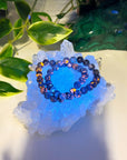 ‘FIRELITE’ 8mm (UV REACTIVE) - HANDMADE CRYSTAL BRACELET - 10 Dec Inventory, 8mm, bracelet, bracelet inventory check, calm gift bundle, crystal bracelet, emotional support, firelite, grey, handmade bracelet, jewelry, June 2025 inventory check, market bracelet, Scorpio Season, Wearable - The Mineral Maven