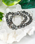 ‘FIRELITE’ 8mm (UV REACTIVE) - HANDMADE CRYSTAL BRACELET - 10 Dec Inventory, 8mm, bracelet, bracelet inventory check, calm gift bundle, crystal bracelet, emotional support, firelite, grey, handmade bracelet, jewelry, June 2025 inventory check, market bracelet, Scorpio Season, Wearable - The Mineral Maven