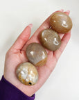 FLASHY PEACH MOONSTONE PEBBLE - 33 bday, 444 sale, Black Friday sale, emotional support, end of year sale, fertility, holiday sale, moonstone, new year sale, palm stone, peach moonstone, pebble, pocket crystal, pocket stone, solar eclipse, spring equinox, spring things, tucson update - The Mineral Maven
