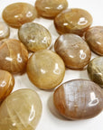 FLASHY PEACH MOONSTONE PEBBLE - 33 bday, 444 sale, Black Friday sale, emotional support, end of year sale, fertility, holiday sale, moonstone, new year sale, palm stone, peach moonstone, pebble, pocket crystal, pocket stone, solar eclipse, spring equinox, spring things, tucson update - The Mineral Maven