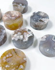 FLOWER AGATE DISC - 33 bday, Black Friday sale, flower agate, holiday sale, polished, polished stone - The Mineral Maven