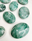 FUCHSITE PALM STONE - 33 bday, 444 sale, Black Friday sale, end of year sale, holiday sale, new year sale, palm, palm stone, palmstone - The Mineral Maven