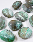 GARNIERITE PALM STONE - garnierite, palm, palm stone, palmstone, recently added, spring collection, spring things - The Mineral Maven