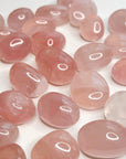 GEMMY ROSE QUARTZ CHONK - 33 bday, 444 sale, Black Friday sale, bulk, crystals for beginners, emotional support, end of year sale, fertility, gemmy rose quartz, grief gift bundle, holiday sale, love gift bundle, new year sale, pocket crystal, pocket stone, rose quartz, spring equinox, spring things, tumble, valentine's day - The Mineral Maven