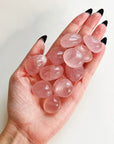 GEMMY ROSE QUARTZ CHONK - 33 bday, 444 sale, Black Friday sale, bulk, crystals for beginners, emotional support, end of year sale, fertility, gemmy rose quartz, grief gift bundle, holiday sale, love gift bundle, new year sale, pocket crystal, pocket stone, rose quartz, spring equinox, spring things, tumble, valentine's day - The Mineral Maven