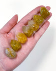 GOLDEN HEALER QUARTZ MINI FLAME - Black Friday sale, flame, golden healer, golden healer quartz, hematoid quartz, pocket crystal, pocket crystals, pocket stone, polished, polished stone - The Mineral Maven