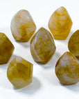 GOLDEN HEALER QUARTZ MINI FLAME - Black Friday sale, flame, golden healer, golden healer quartz, hematoid quartz, pocket crystal, pocket crystals, pocket stone, polished, polished stone - The Mineral Maven