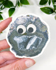 GOOGLY EYE GEODE STICKER - 33 bday, Black Friday sale, holiday sale, merch, sticker - The Mineral Maven