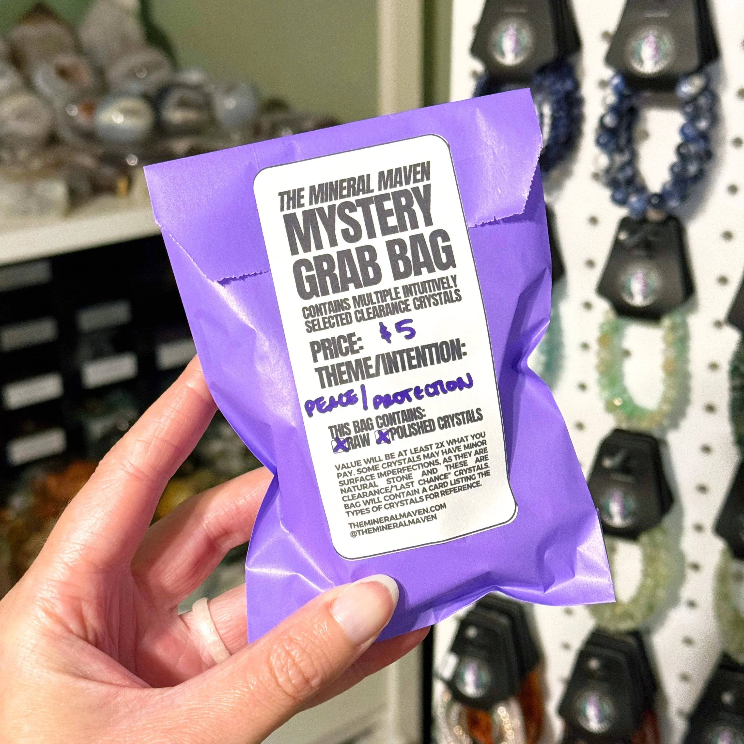 GRAB BAG - grab bag, mystery bag - The Mineral Maven