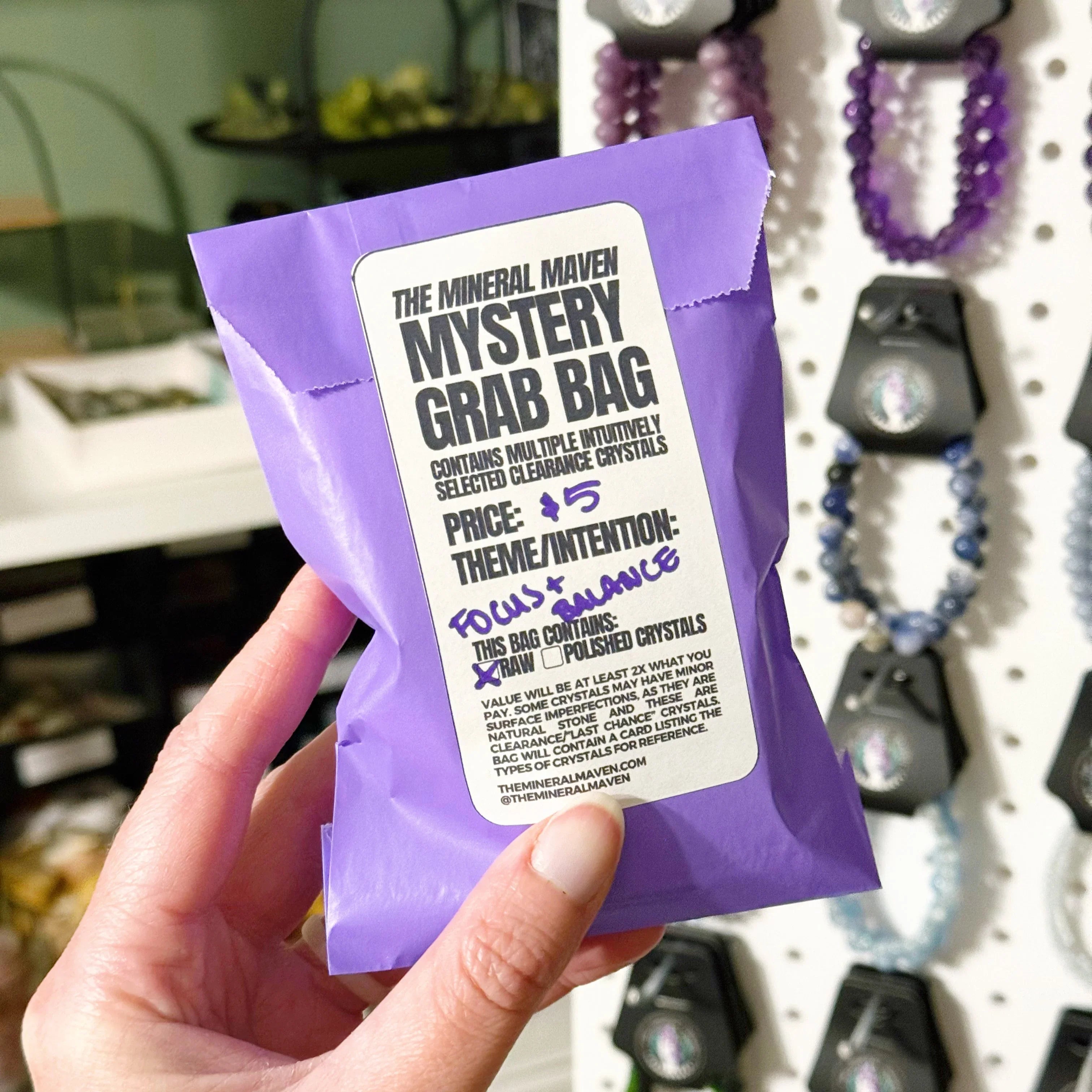 GRAB BAG - grab bag, mystery bag - The Mineral Maven