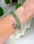 GREEN AVENTURINE 4mm - HANDMADE CRYSTAL BRACELET - 4mm, Aries, aventurine, bracelet, career, crystal bracelet, earth, fertility, good luck + abundance, green, green aventurine, handmade bracelet, jewelry, June 2025 inventory check, Leo, market bracelet, spring collection, water, Wearable - The Mineral Maven
