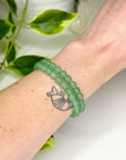 GREEN AVENTURINE 6mm - HANDMADE CRYSTAL BRACELET - 6mm, Aries, aventurine, bracelet, bracelet inventory check, career, crystal bracelet, earth, fertility, good luck + abundance, green, green aventurine, handmade bracelet, jewelry, June 2025 inventory check, Leo, market bracelet, spring things, water, Wearable - The Mineral Maven