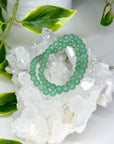 GREEN AVENTURINE 6mm - HANDMADE CRYSTAL BRACELET - 6mm, Aries, aventurine, bracelet, bracelet inventory check, career, crystal bracelet, earth, fertility, good luck + abundance, green, green aventurine, handmade bracelet, jewelry, June 2025 inventory check, Leo, market bracelet, spring things, water, Wearable - The Mineral Maven