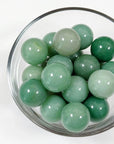 GREEN AVENTURINE MINI SPHERE - 6th anniversary, green aventurine, mini sphere, pocket crystal, pocket crystals, pocket stone, polished, polished stone, sphere - The Mineral Maven